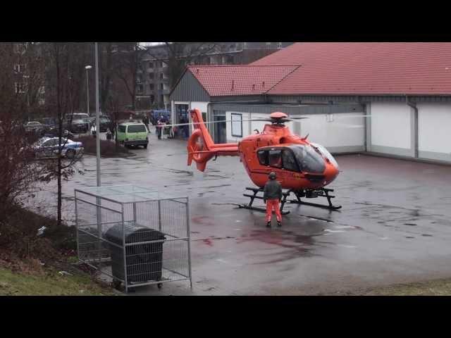 Eurocopter EC-135 Start Rettungshubschrauber Hamburg Rothenburgsort