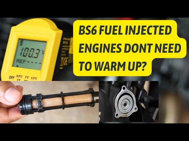 ENGINE WARM UP BEFORE RIDING BS6 FUEL INJECTED ENGINE WARM UP TIME | OIL ADDITIVE IN NEW ENGINE