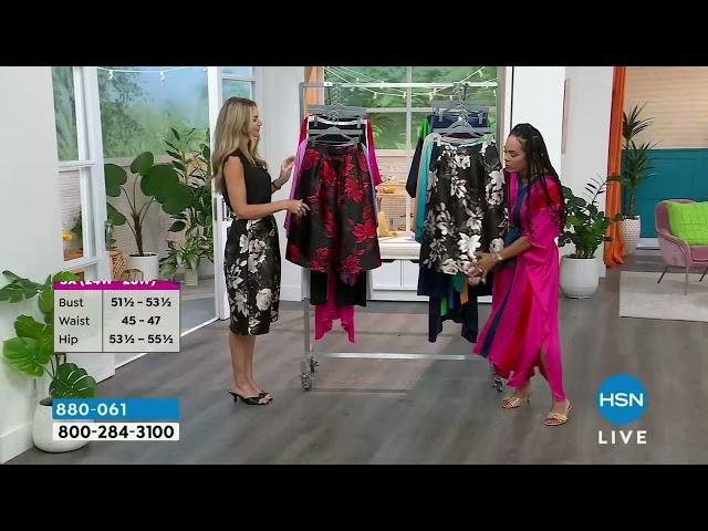 IMAN Global Chic Printed Woven Ballroom Skirt
