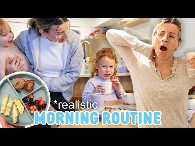 A *Realistic* Morning Routine with 2 Kids (An Unfiltered look into being a parent)