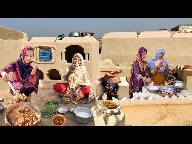 Traditional Village life routine of Pakistani village women | Cooking most delicious village Food