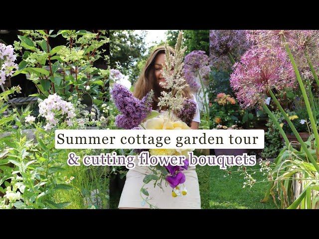 Creating Gorgeous Cut Flower Bouquets from a Summer Cottage Garden 