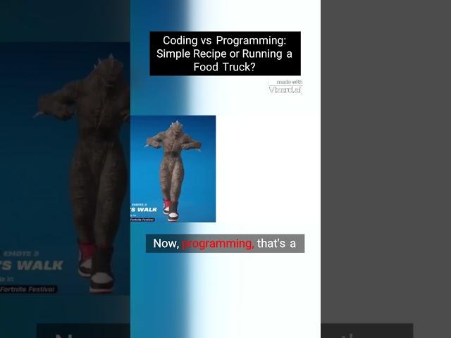 Coding vs Programming  Simple Recipe or Restaurant #codingvsprogramming #coding #learntocode