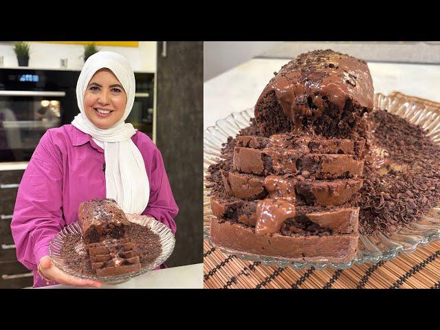 طريقة عمل دبل شوكليت كيك | العزومة مع الشيف فاطمة أبو حاتي