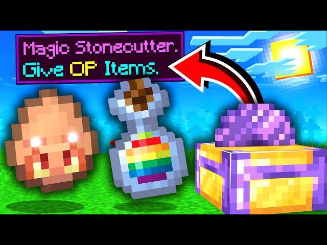 ماين كرافت صنعت الة سحريه جديده! (مشروب القوه!) - Magic Stonecutter