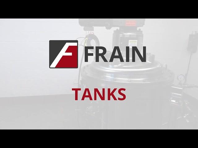 Frain Industrial Tanks | Fermentor, Reactor, Jacketed, Processor, and Single Wall Tanks