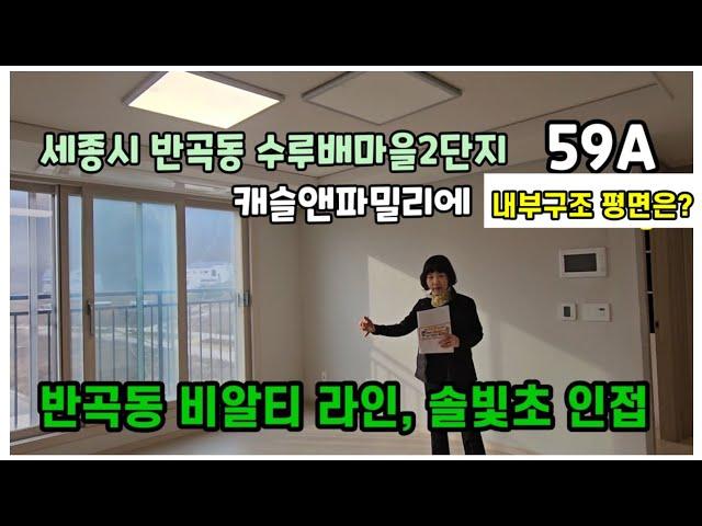 763.세종시반곡동비알티라인 솔빛초 인접 수루배2단지 캐슬앤파밀리에전용59A 구조 평면