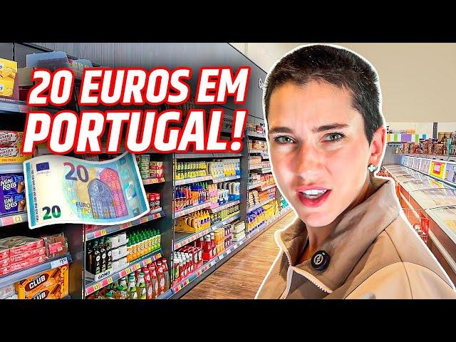 MERCADO COM 20 EUROS EM PORTUGAL! O DINHEIRO RENDEU? 