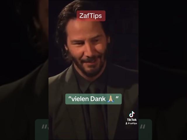 Keanu Reeves speaking German