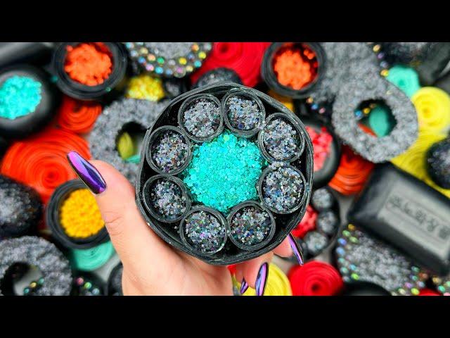 ASMR(4K)Crushing soapClay crackingSoap boxes with foam starch&glitterCutting cubes