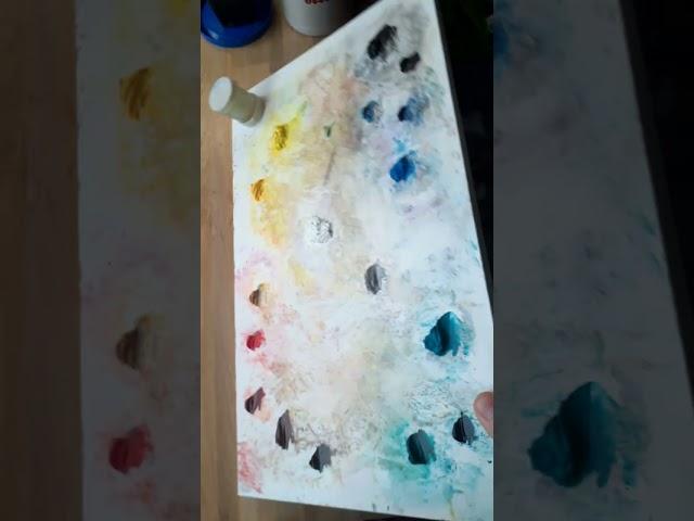 Палитра художника. Почему она такая. #art #artist #painting #живопись #жизньхудожника