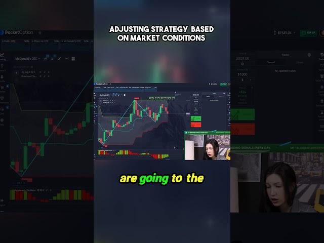Adjusting Strategy Based on Market Conditions #pocketoption#trading #binaryindicator #crypto