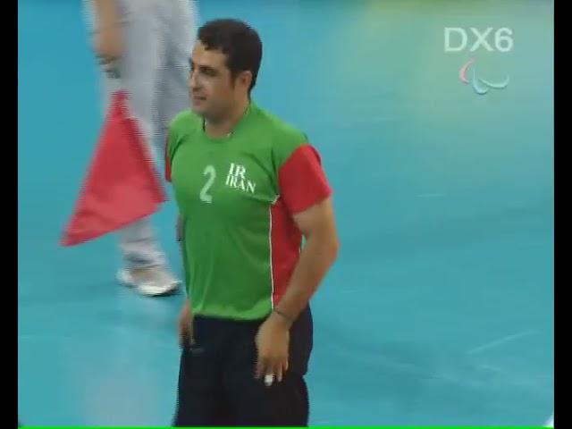 Beijing Paralympic final.  Sitting volleyball. Mohammad Reza Rahimi