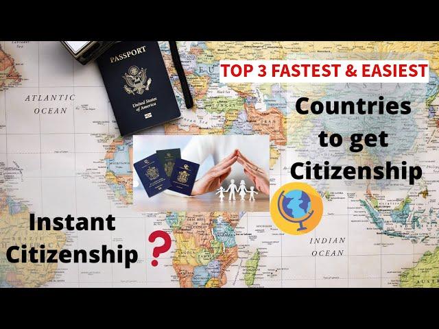 FASTEST & EASIEST COUNTRIES FOR CITIZENSHIP | #secondpassport  #globalcitizenship #2024