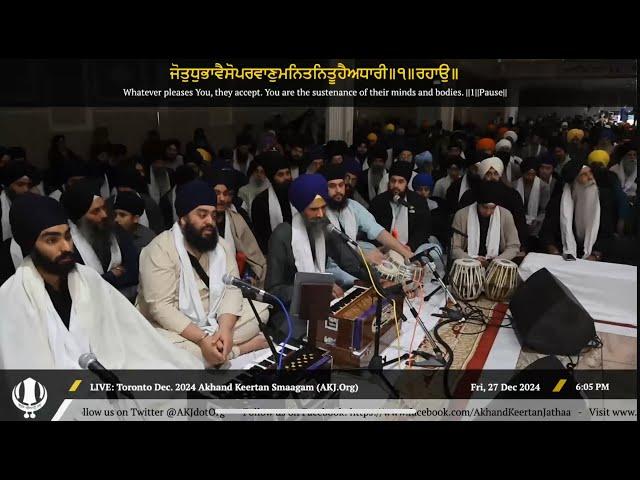 031 Bhai Jaswant Singh Jee Toronto at FridayPM Toronto December 2024 Annual Akhand Keertan Smaagam