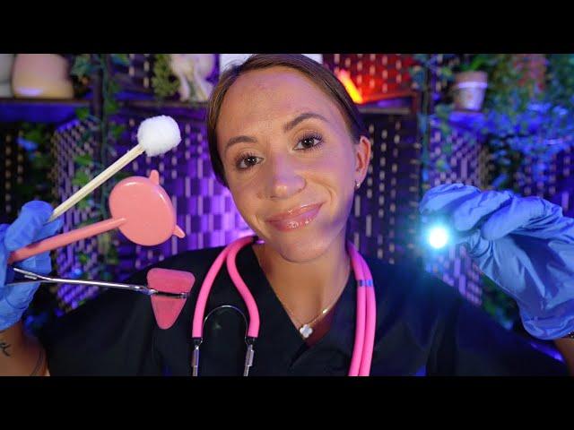 ASMR / Detailed Cranial Nerve Exam (eye exam, face exam, ear cleaning)