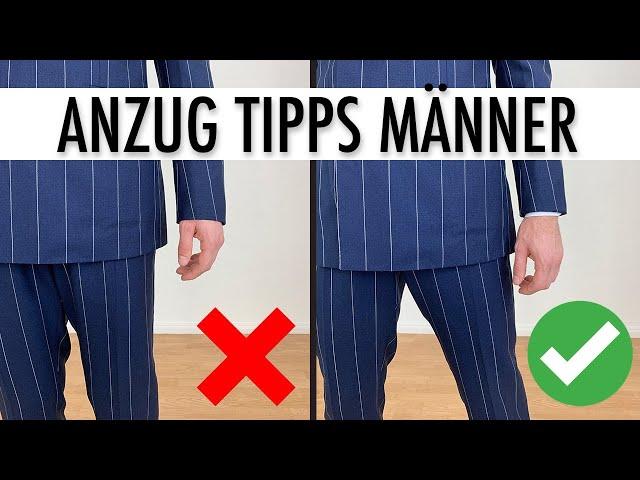 So sitzt ein Anzug perfekt ● Anzug Tipps Männer