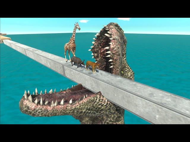 Which Animal Escaped From the Giant Tyrannosaurus Heads? - Animal Revolt Battle Simulator