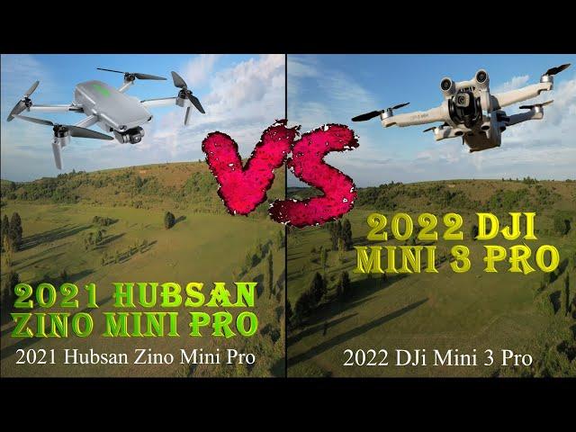 2022 DJi Mini 3 Pro vs 2021 Hubsan Zino Mini Pro Drone's 4k Ultra HD Camera & Flight Comparison