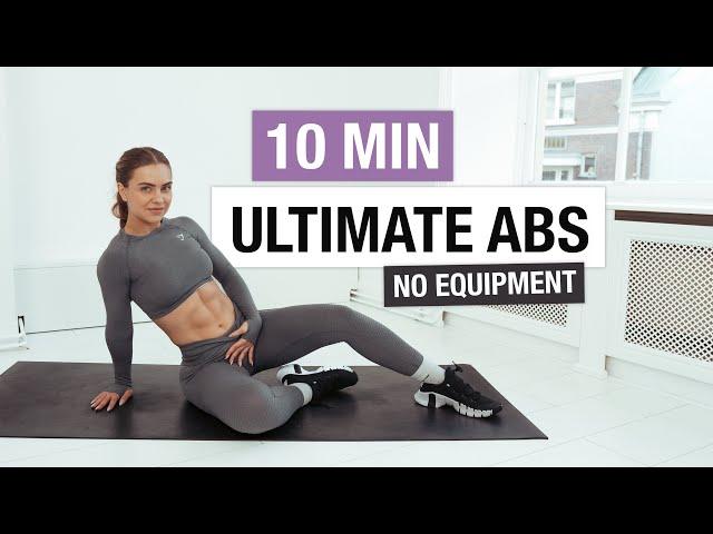 10 MIN ULTIMATE AB WORKOUT | Intense Abs & Core Exercises | 24-day FIT challenge