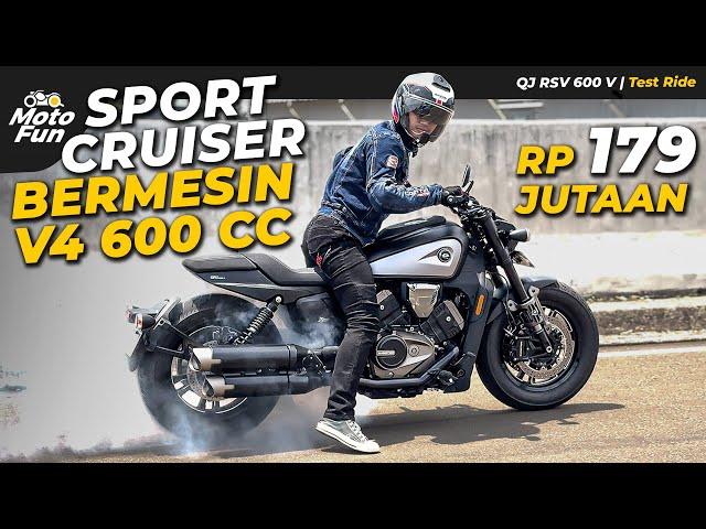 LAWAN BERAT HONDA REBEL! TEST RIDE QJ MOTOR SRV 600 V | MotoFun Indonesia