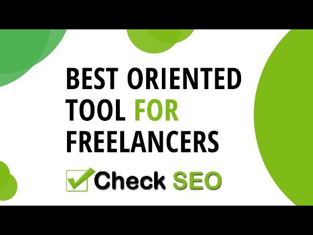 #checkseotool | BEST ORIENTED TOOL FOR FREELANCERS | CHECK SEO TOOL