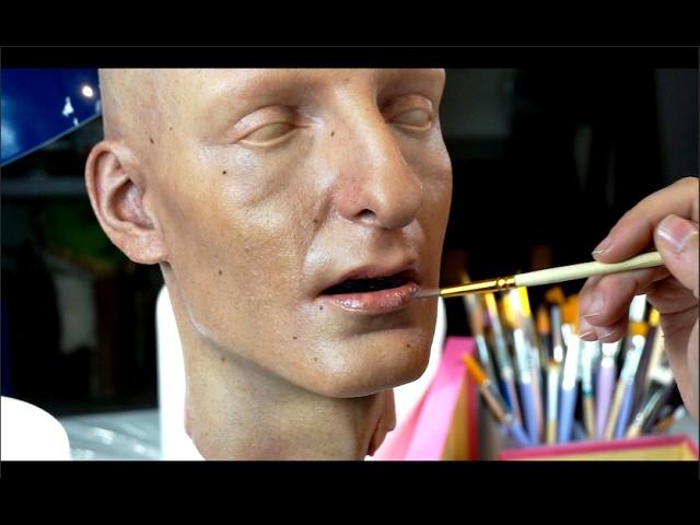 Making a Realistic Silicone Head - LIFELIKE SILICONE PROP