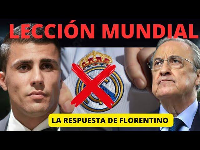  FLORENTINO PÉREZ RESPONDE A RODRI Y LE DA UNA LECCIÓN MUNDIAL! ROMPE SUS SUEÑOS DE VENIR AL MADRID