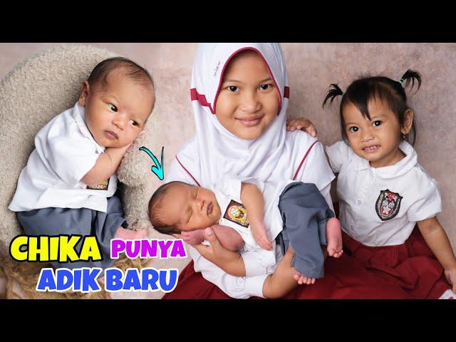 CHIKA PUNYA ADIK BARU | FOTOSHOOT BABY NEWBORN ADIKNYA CHIKA | CHIKAKU CHANNEL