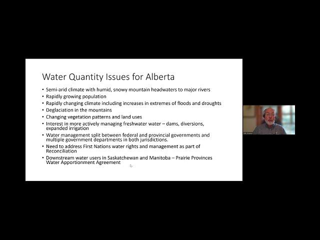 John Pomeroy -  Changing Mountain Water Supplies for Alberta