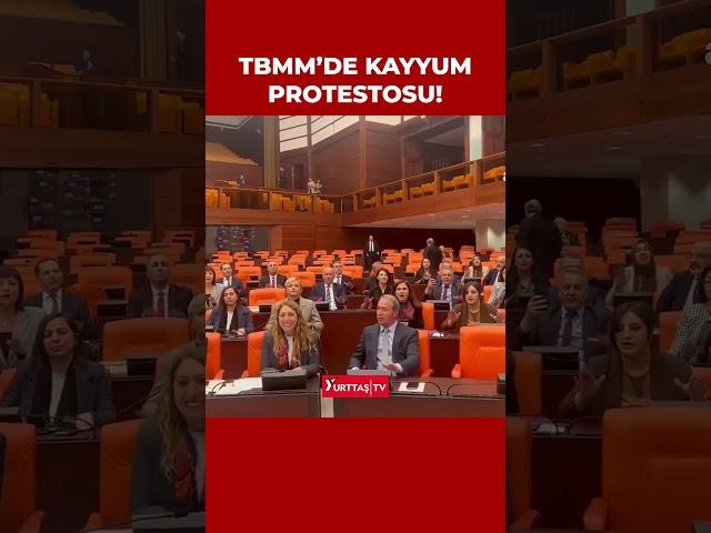 TBMM'de kayyum protestosu: Kayyum gidecek, halk kalacak!