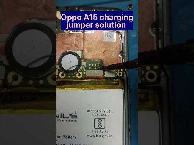 Oppo A15 charging jumper problem solution #shortvideo 100%#oppo