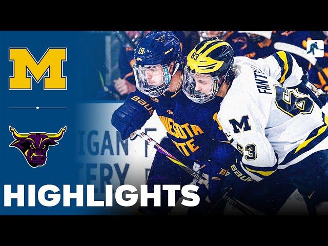 Michigan vs Minnesota State | NCAA College Hockey | Highlights - October 04, 2024