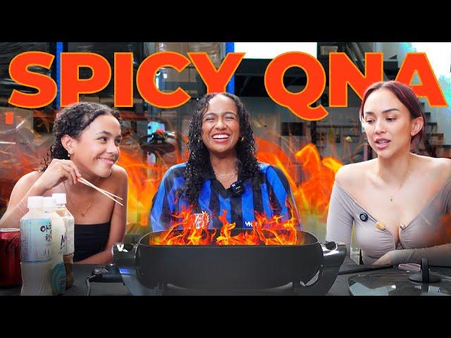 SPICY NOODLES CHALENGE X 21 QUESTIONS ft. Deja Clark & Kat Clark