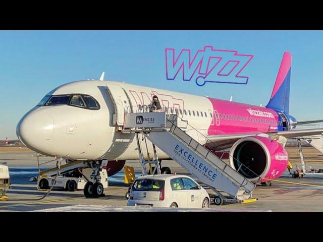 WIZZAIR A320neo FULL [4K] flight from Budapest to Milan MXP | Seat 4F