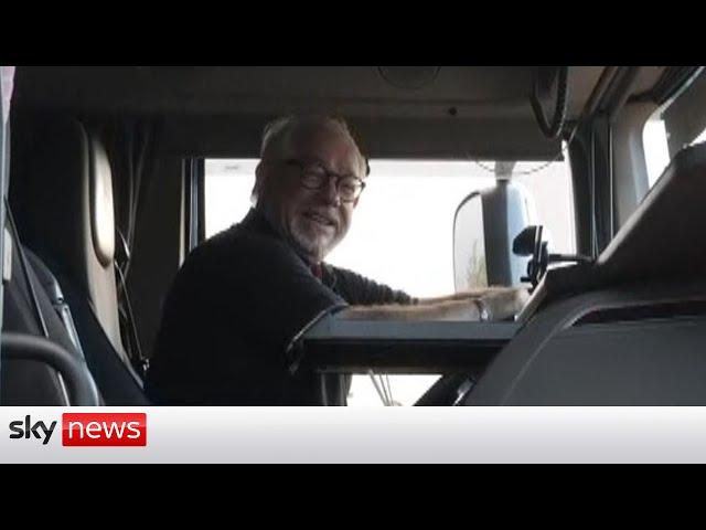 Why are British truck drivers unhappy?