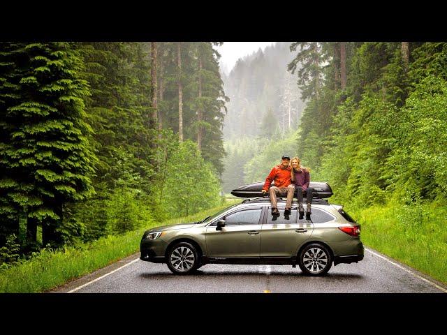 Can Two People Sleep in a Car? -Subaru Outback Car Camping-