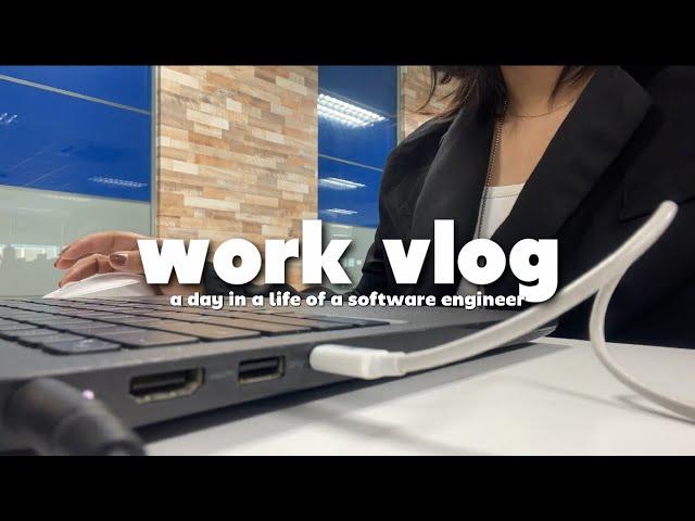 work vlog | a day in the life of a software engineer working in bgc, grocery run, productive vlog
