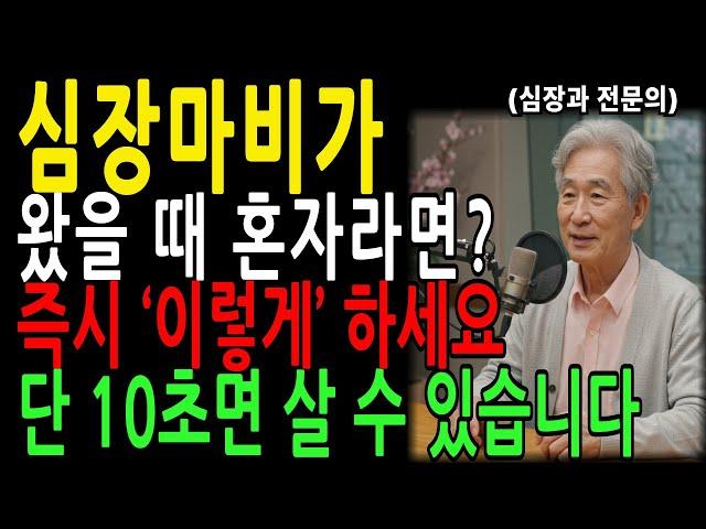 60세 이후, 심장마비가 왔을 때 ‘혼자라면’? 단 10초 이렇게만 하면 생명을 지킬 수 있습니다｜91세 의사의 응급 생존법｜60대,70대 어르신 필수ㅣ노후건강ㅣ노후지혜｜오디오북
