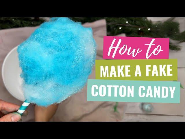 DIY Fake Cotton Candy Ornaments for Candyland-Themed Christmas Tree   | Ey to Zee Creative