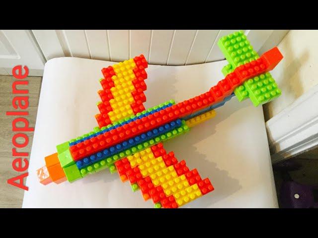 Aeroplane/Building blocks for kids/Building blocks /Blocks Building Aeroplane/Blocks