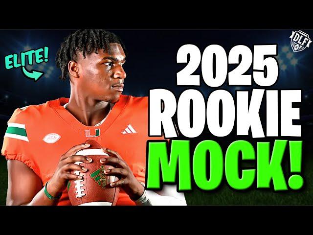 2025 Early Dynasty Rookie Mock Draft!