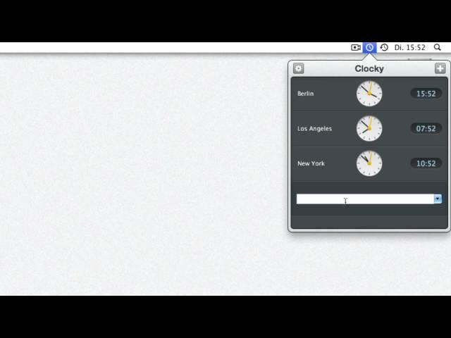 Clocky - Die Weltzeituhr in deiner Menu Bar