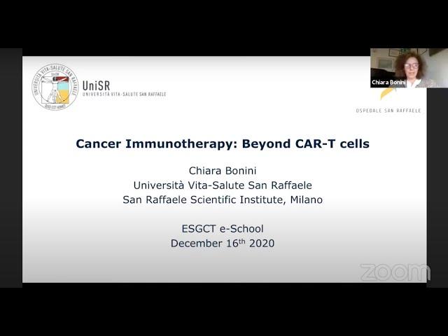 ESGCT e-School: Cancer immunotherapy: beyond CAR T cells