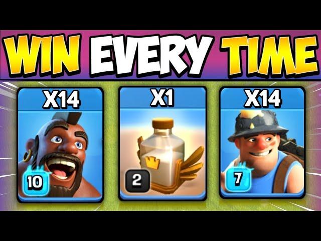 TH13 Hybrid Attack With Revive Spell | Th13 Queen Charge Hybrid Attack Strategy (Clash of Clans)