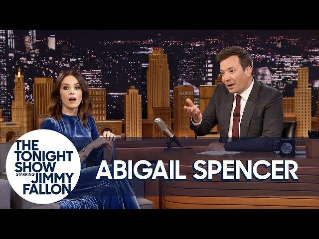 Jimmy Shocks Abigail Spencer with Bloopers of Her Clumsiest Timeless Moments