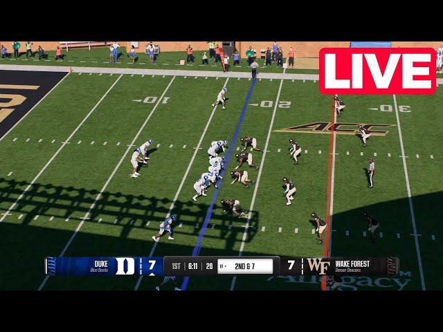 LIVE NOW! Duke Blue Devils vs Wake Forest Demon Deacons | Week 14 Full Game 2024 College Football25