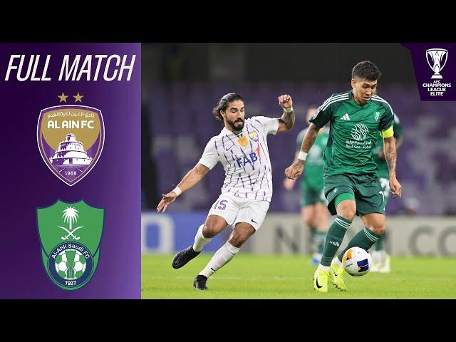 Al Ain FC vs. Al Ahli Saudi FC | Full Match | AFC Champions League™ Elite