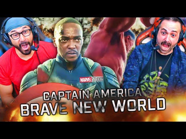 CAPTAIN AMERICA 4 Brave New World TRAILER REACTION!! Marvel Studios Teaser | Red Hulk