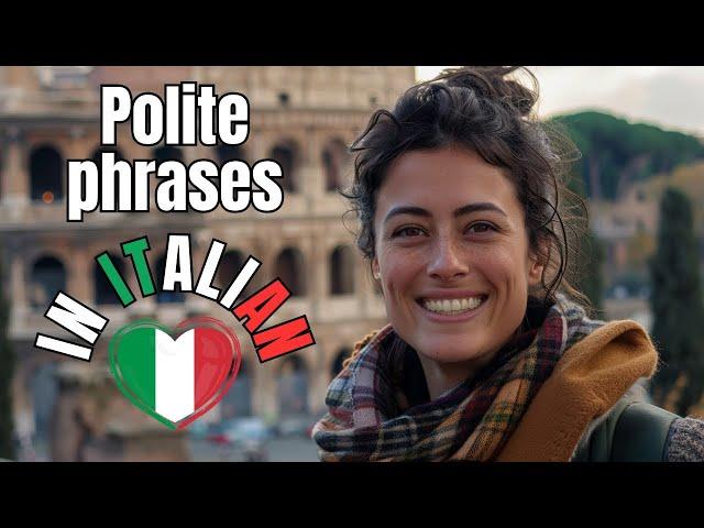 Most popular polite phrases in Italian  The best way to learn Italian | Italian online